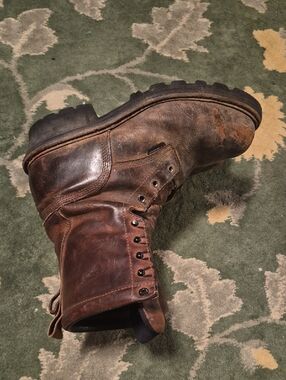 Red Wing Shoes Brown Leather Work Boot with Lug Sole